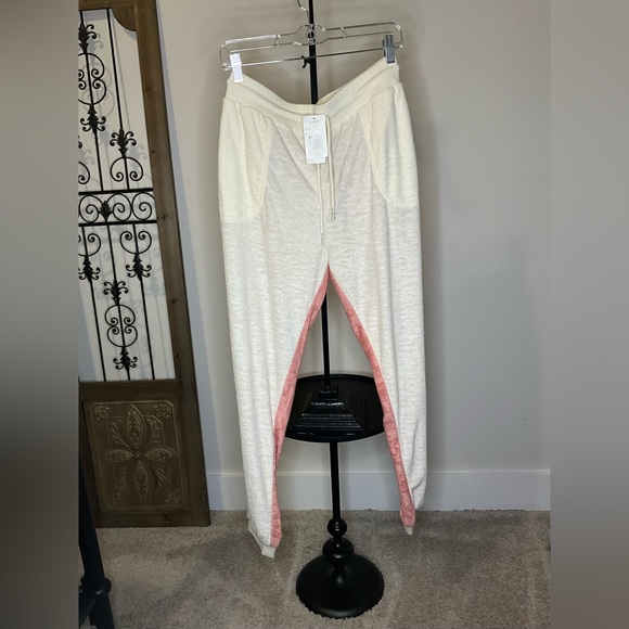 L*space Back At It Pants - size large - NWT (cream/peach) - Picture 8 of 8